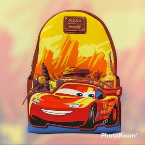 Loungefly Radiator Springs Lightning McQueen mini Backpack